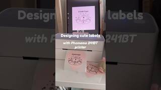 💗 Designing cute labels with Phomemo 241BT printer | foodxillust.carrd.co #designing #cutestickers