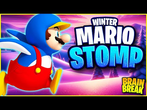 Mario Stomp ❄️ Winter Brain Break for Kids ❄️ Just Dance ❄️ Danny GoNoodle ❄️ Matthew Wood