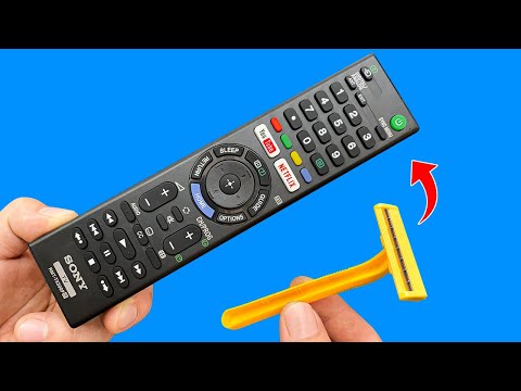 Take a Common Gillette Shaver and Fix All Remote Controls in Your Home! How to Repair TV Control