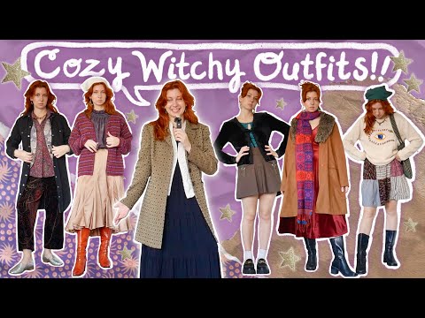 Cozy, Witchy Outfits for Fall! 🌙🕯️✨ | 90s whimsigoth aesthetic