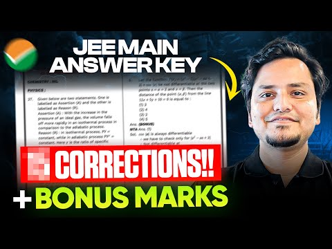 JEE Main 2025: *Expected Corrections* in NTA Answer Key! ✅ (January Attempt)