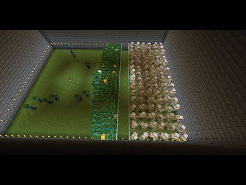 Iron Golem vs Zombie - Minecraft Mob Battle