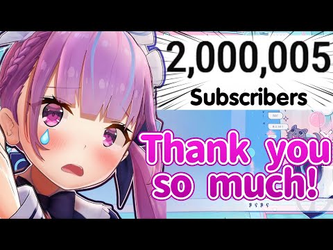 Aqua Had Almost Cried Before She Reached 2 Million Subscribers【Hololive】