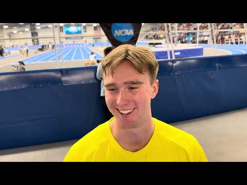 Matthew Erickson after winning 2025 NCAA indoor 800m title