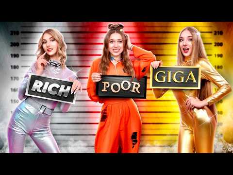 Rich vs Poor vs Giga Rich Girl in Jail!