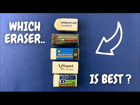 TESTING ERASERS! WHICH ONE IS THE BEST? Testing Different erasers