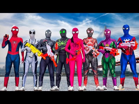 8 SPIDER-MAN Bros vs NEW BAD GUY TEAM || Mansion Battle ( Special Live Action ) By Life Hero