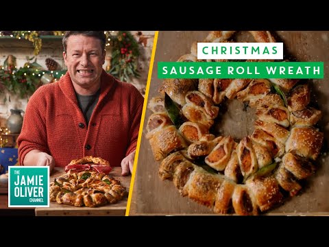 Jamie Oliver's Christmas Sausage Roll & Butternut Squash Wreath