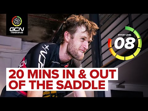 In & Out Of The Saddle Hill Climb Reps | 20 Mins HIIT Cycling Workout