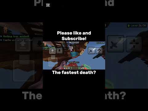 The fastest death possible in the Hive bedwars?