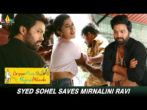 Syed Sohel Saves Mirnalini Ravi | Organic Mama Hybrid Alludu | Latest Kannada Movie Action Scenes