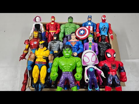 VENOM VS SPIDERMAN VS HULK VS CAPTAIN AMERICA VS SUPERMAN SUPERHERO AVENGERS UNBOXING