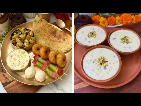 शिवरात्रि व्रत की थाली । Mahashivratri Special Satvik Thali | Dosa | Payasam Recipe | Vrat Thali