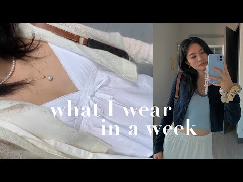 what I wear in a week as a college student in Boston ft. dossier | vlog