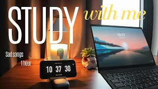 Study With Me | Best Acoustic Sad Songs (55 Minutes) #studywithme  #studywithme1hour #acousticsongs