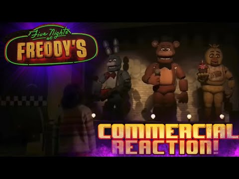 THE FNAF MOVIE HAS COMMERCIALS! (Live Reaction)