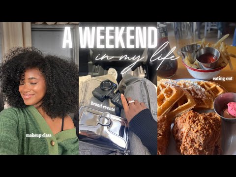 Weekend vlog | In NYC, Attending Brand Events, Life Update, My First Makeup Class + More!