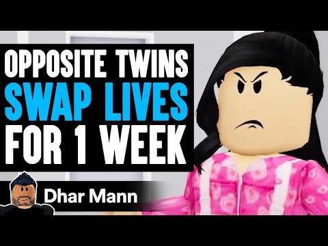 Opposite TWINS SWAP LIVES For 1 Week | Dhar Mann x ShanePlays