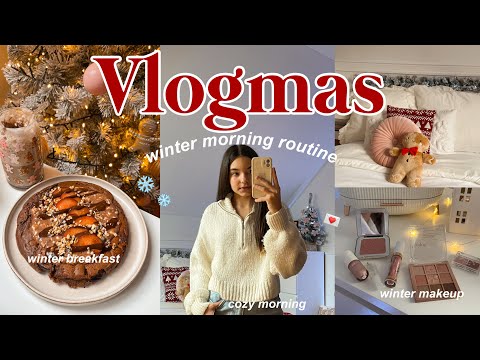 VLOGMAS 2024 / morning routine: zimowa poranna rutyna🎀❄️