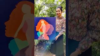 Women’s Day Special Painting😍#shorts #youtubeshorts #artvlog #happywomensday #womensdayspecial