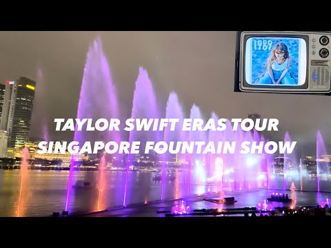 Taylor Swift Eras Tour Singapore Fountain & Light Show 2024 #taylorswift #erastour #singapore