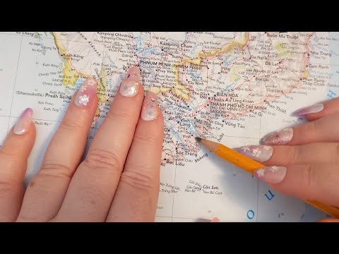 ASMR ~ Bến Tre, Vietnam History & Geography ~ Soft Spoken Map Tracing Google Earth