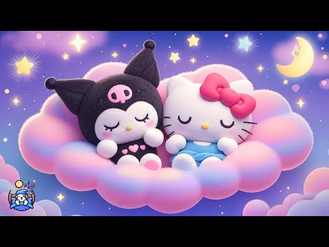 Sleep Instantly in 3 Minutes ♥ Sleep Music for Babies ♫ Mozart Brahms Lullaby 🌈 Kuromi & Hello Kitty