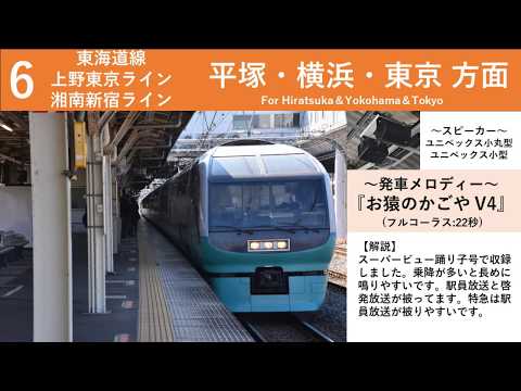 【ご当地】JR小田原駅 発車メロディー『お猿のかごや』