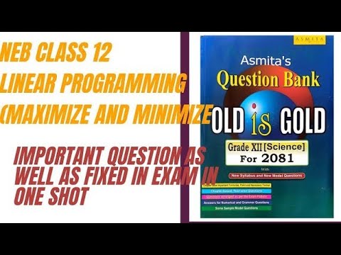 Math_Simplex Method One Shot Video_Mr.Ram Sir_NEB Class-12_Sankalpa Batch