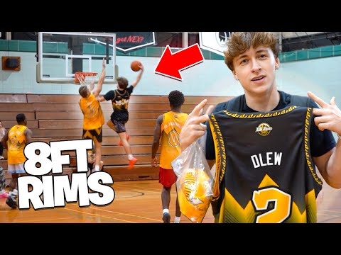 I PLAYED IN A 8FT RIM LEAGUE FOR AN INSANE CASH PRIZE!!!