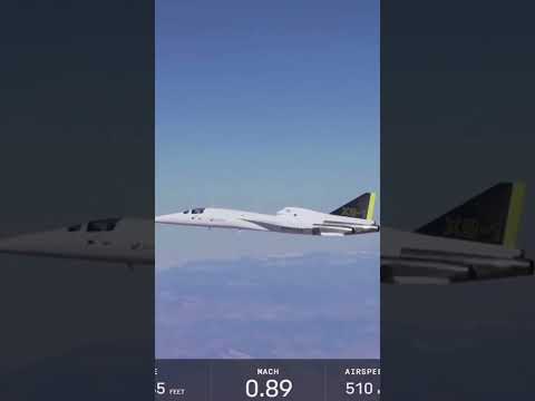 Boom Supersonic XB-1 breaks sound barrier 3X #xb1 #jet #aircraft #shorts