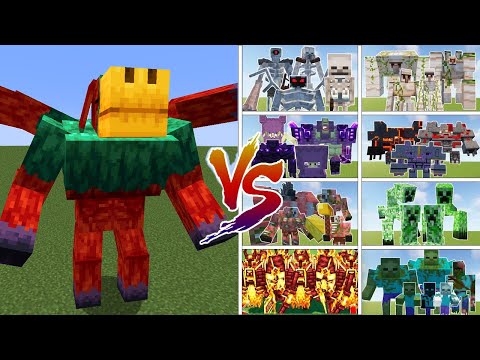 Super Sniffer Vs All Team Mob - Minecraft Mob Battle