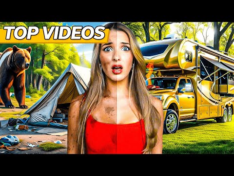 How I Survived Two Campsites: $100 vs $100,000! | Alexa Rivera