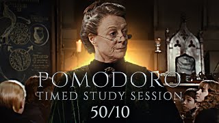 Mcgonagall's Study Session📚POMODORO 50/10 Transfiguration Classroom✨Focus, Relax & Study at Hogwarts