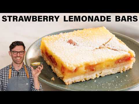 EASY Strawberry Lemonade Bars Recipe