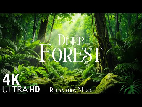 Deep Forest 4K🌳Nature Relaxation with Peaceful Music | The Healing Power Of Nature Sounds