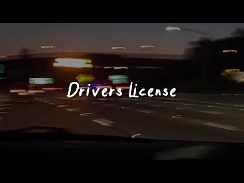 drivers license (slowed reverb + lyrics)