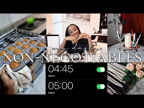 DAILY NON NEGOTIABLES | 10 Simple & Healthy Daily Habits For A Fulfilled & Productive Life