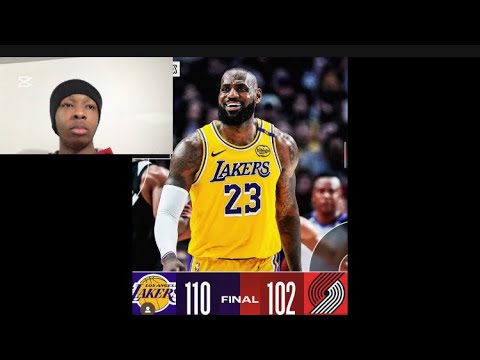 Le🐐GIVES LESPANKING BLAZERS Lakers VS Portland Trail Blazers Reaction