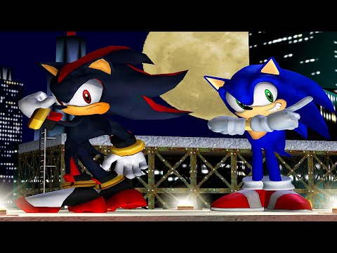 Shadow X Sonic Super Smash Bros Melee!