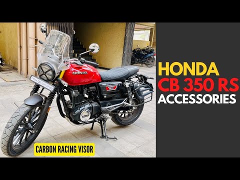 Carbon Racing Visor for Honda CB 350 rs | Headlight X | Golden wrap on forks