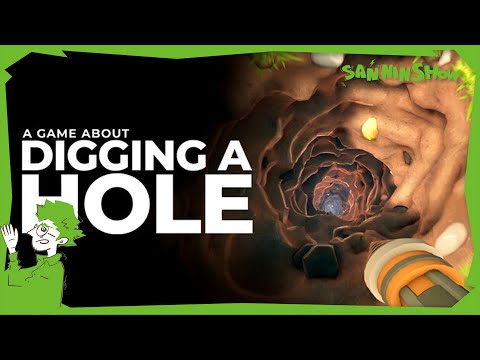 庭に穴を掘る。ひたすら掘る。ブラジルまで【A Game About Digging A Hole】