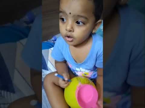 చేత వెన్నముద్ద #2yearsold #telugu #mothertongue  #rhymes #singer #cute #toddler #viral #ytshorts