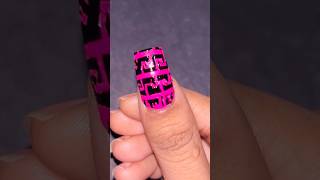 Easy nail art design with sticker 💅✨💖#nailartdesigns #trending #explorepage #youtubeshorts #diy