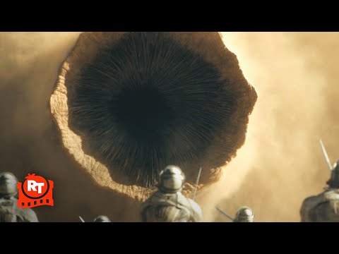 Dune: Part Two (2024) 4K - Paul’s Sandworms vs. the Emperor’s Army | Movieclips