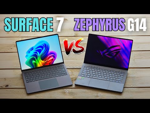 ARM vs x86 GAMING Laptop - Surface 7 vs Zephyrus G14 (2024) COMPARISON