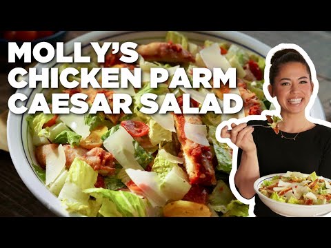 Molly Yeh's Chicken Parm Caesar Salad | Girl Meets Farm | Food Network