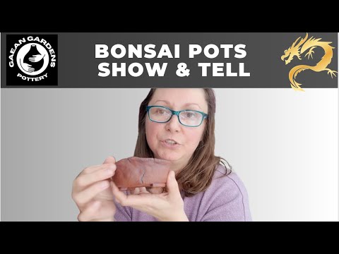 Bonsai Pots talk- experiments with shapes and glazes