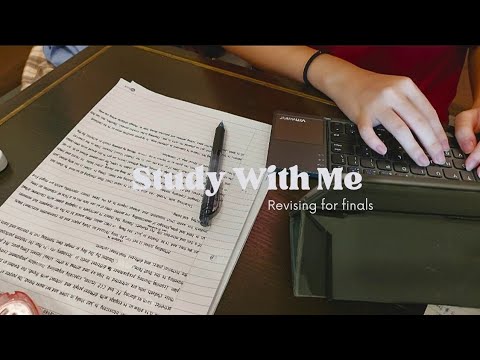 40 minutes study with me✨️📚 (finals exam week) | romanticising studying & writing notes, exam papers