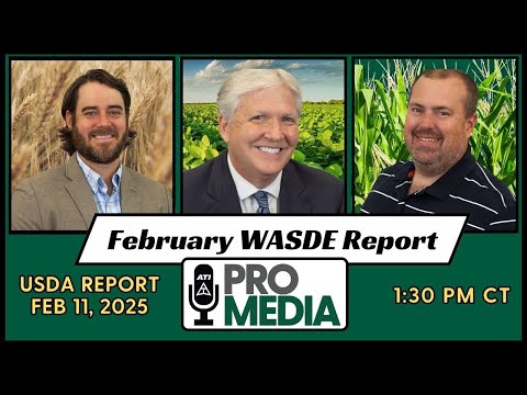 USDA Crop Production Report Review 1:30pm | February 11, 2025